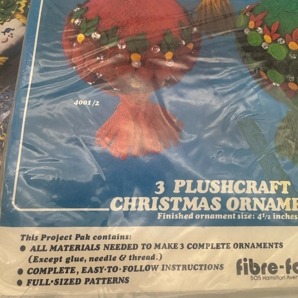 Vintage Craft kits kappie kalico Magnets Great Shapes Plushcraft Ornaments